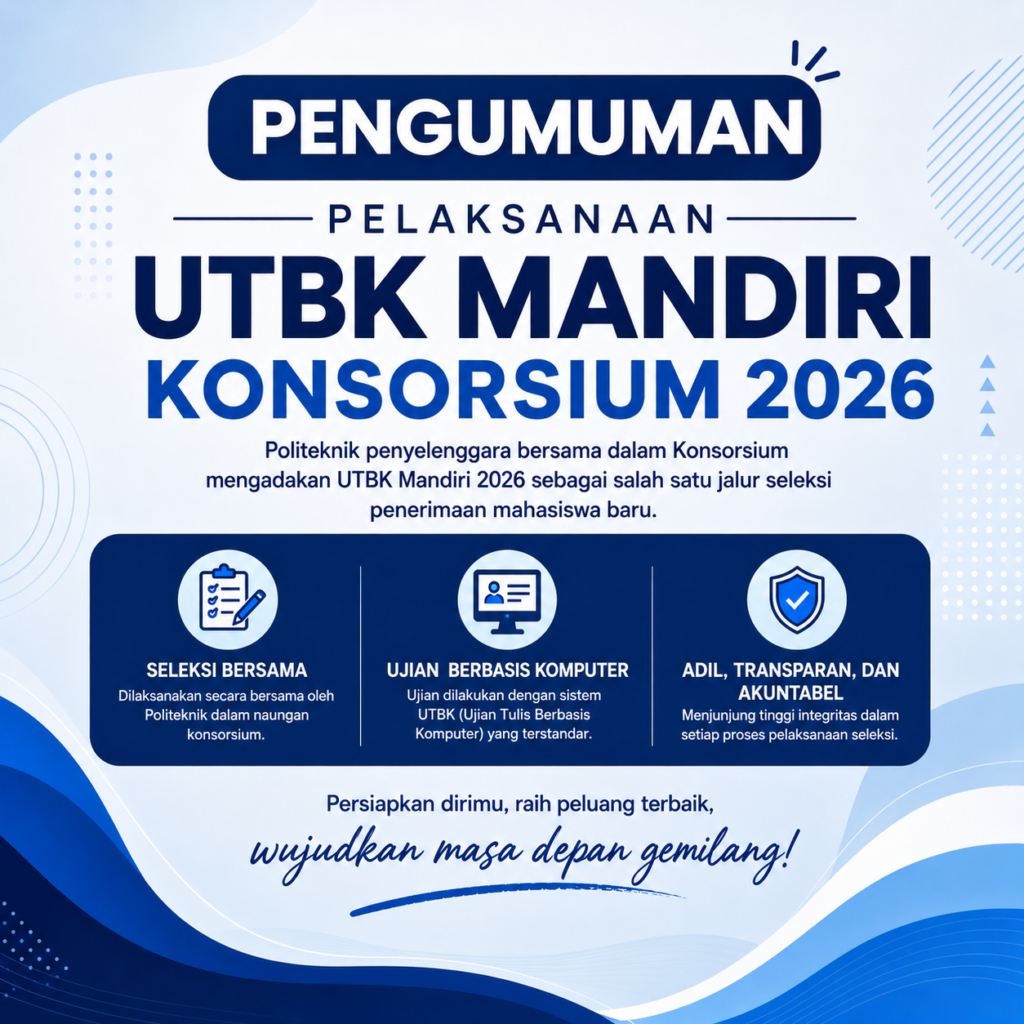 Pengumuman Pelaksanaan UTBK Mandiri Konsorsium 2026